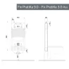 Modulo FIX PRATIKA 9.0 completo di cassetta incasso MONOLITH 9.0 per WC sanitari sospesi