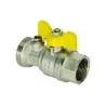 Valvola a sfera GAS Maschio/Femmina post contatore con punto di presa di pressione da 1/4" a passaggio totale