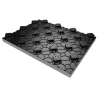 Pannello isolante bugnato "techno graphite cam". Spessore pannello da 3,2cm a 8,2cm con superficie utile di 1,12 m² a pannello
