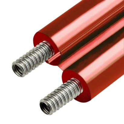 Tubo corrugato "GEMINIslimRED" autocartellante in acciaio inox (AISI 316L) con cavo sonda (prezzo a rotolo)