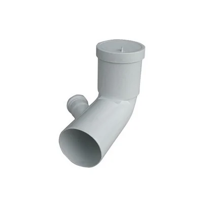 Curva WC prolungata con attacco a destra (DX) completa di guarnizione e tappo