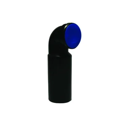 Curva WC per vaso sospeso in PEHD completa di guarnizione e tappo di protezione