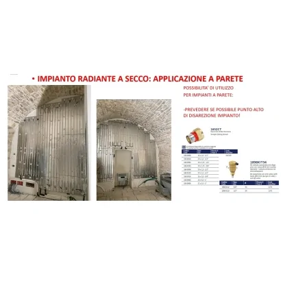 Pannello isolante bugnato "dry". Spessore totale pannello da 2,6 cm a 4,2 cm con superficie utile di 1,12 m² a pannello